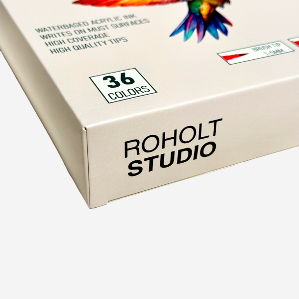 Roholt Studio, 36-stk. Akryl Twinmarkers