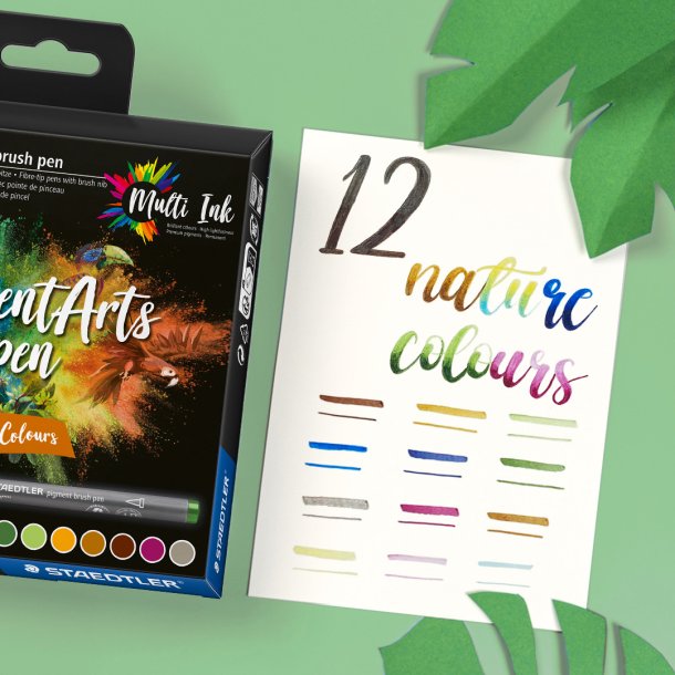 Pigment Arts Pen - 12 Natur farver