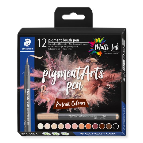 Pigment Arts Pen - 12 Portrt farver