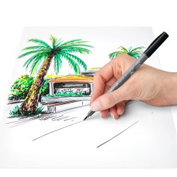 Pigment Arts Pen - 6 Gr Farver