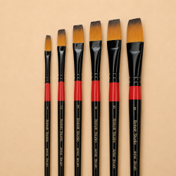 Roholt Studio Kunstnerpensels�t 6-Pak - Flad