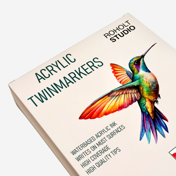 Roholt Studio, 36-stk. Akryl Twinmarkers