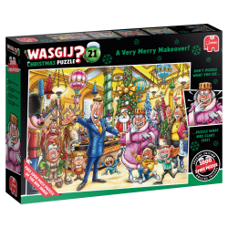 NYHED! Puslespil Wasgij Christmas 21 "A Very Merry Makeover!" 2x1000 Brikker