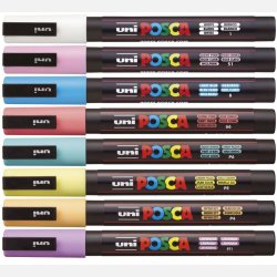 Posca Soft 8 Colors PC-3M 0,9 - 1,3 mm (8stk)