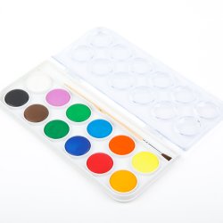 Mobee Akvarelst i Plastikske - 12-Pak