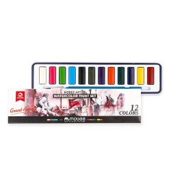 Mobee Akvarelst i Metaletui - 12-Pak