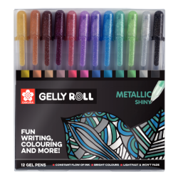 Gelly Roll 12-Pak - Metallic Shiny