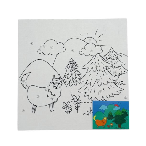 Mal-Efter-Tal Plade 20x20cm