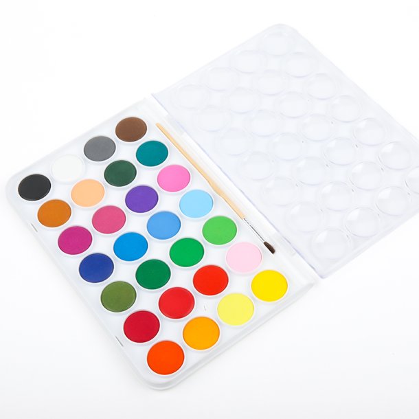 Mobee Akvarelst i Plastikske - 28-Pak