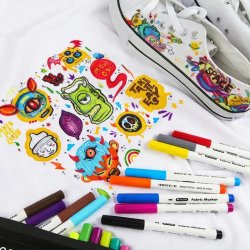 Mobee - Tekstil tusch Fine Tip 18-Pak