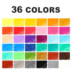 Mobee Farvede Oliepasteller - 36-Pak