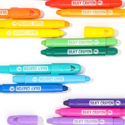 Mobee Silky Crayons - 24-Pak