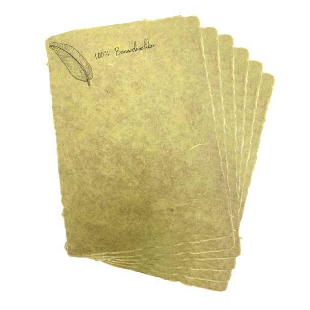 Hndlavet Bananpapir A4 Grn 90G - 6-pak