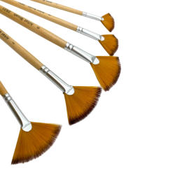 Artist Brushes Pensels�t med Vifteb�rster - 5-Pak