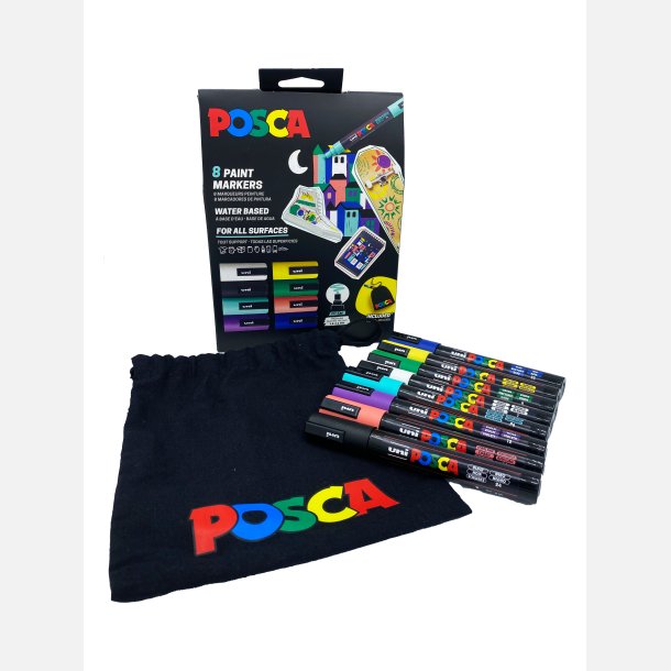 Nyhed! Uni Posca Tuscher PC-5M Special Edition - 8-Pak