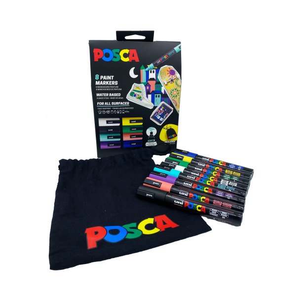 Nyhed! Uni Posca Tuscher PC-5M Special Edition - 8-Pak