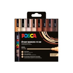 NYHED! POSCA PC-5M 1,8 - 2,5 mm Portrait 8-Pak