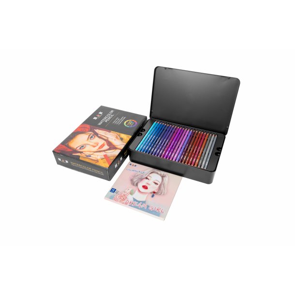 H&B Akvarelblyanter i Metalske - 120-stk.