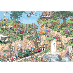 NYHED! Puslespil af Jan Van Haasteren "The Golf Course" 5000 Brikker