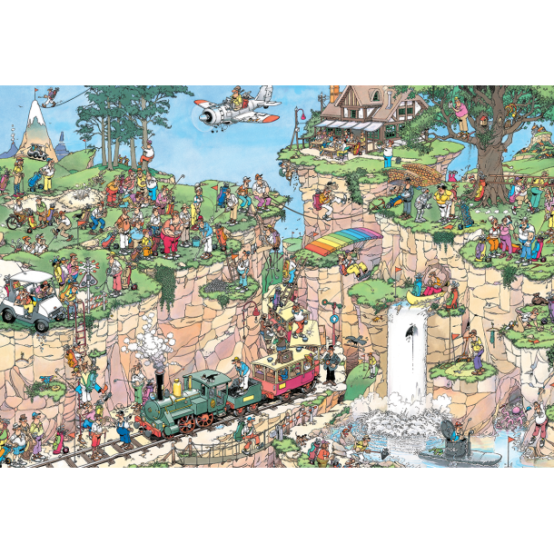 NYHED! Puslespil af Jan Van Haasteren "The Golf Course" 5000 Brikker