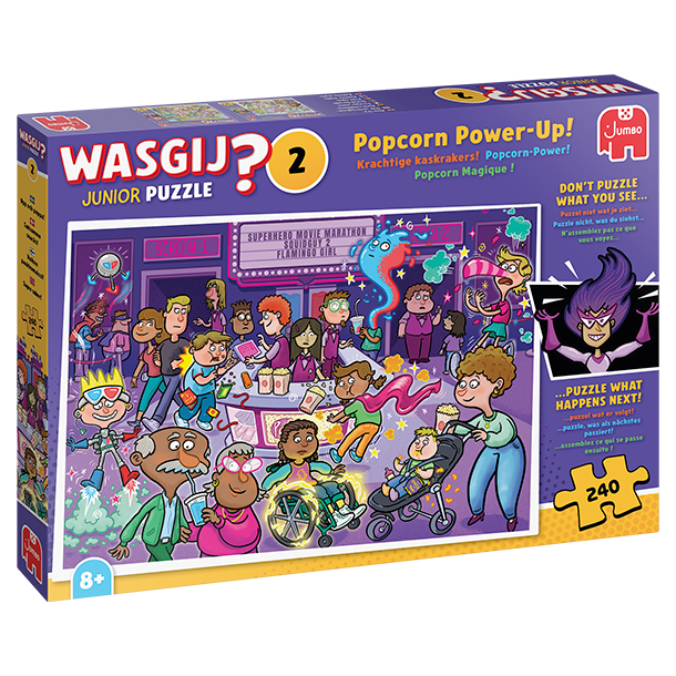 NYHED! Wasgij Junior 2 - Popcorn Power-Up! - 240 brikker
