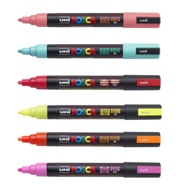 POSCA PC-5M 1,8 - 2,5 mm Fuldt Sortiment (1x49)