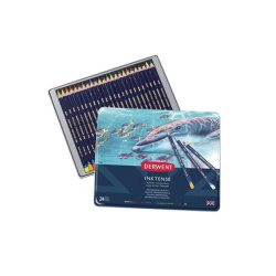 Derwent Inktense Blyanter, 24-Pak