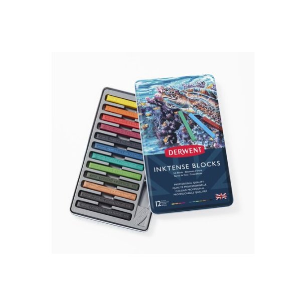 Derwent Inktense Blokke, 12-Pak