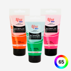 Rosa Akrylmaling 75ml.