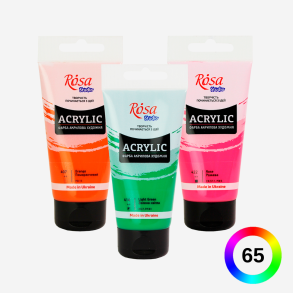 Rosa Akrylmaling 75ml.