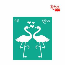 ROSA Talent Reusable Adhesive Stencil "Love 48 9x10cm
