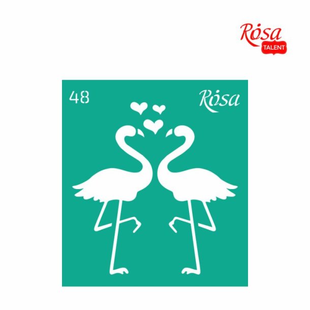 ROSA Talent Reusable Adhesive Stencil "Love 48 9x10cm