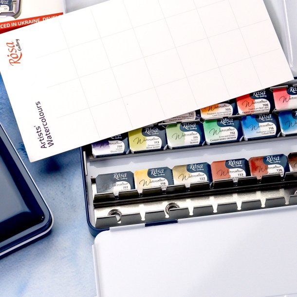 Rosa Gallery "Classic" Akvarelbrikker - 21-helpan st