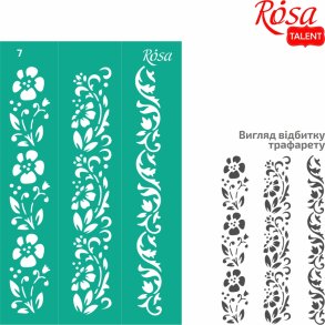 ROSA Talent Curb Reusable Adhesive Stencil 