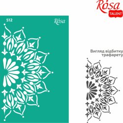 ROSA Talent Reusable Adhesive Stencil "Tracery 512&#147; 13x20cm