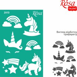 ROSA Talent Reusable Adhesive Stencil "Kids 2813 13x20cm