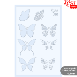 ROSA Talent Reusable Stencil "Butterflies U10" 13x20cm