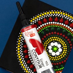  Rosa Akryl Contour Liners, 20ml.