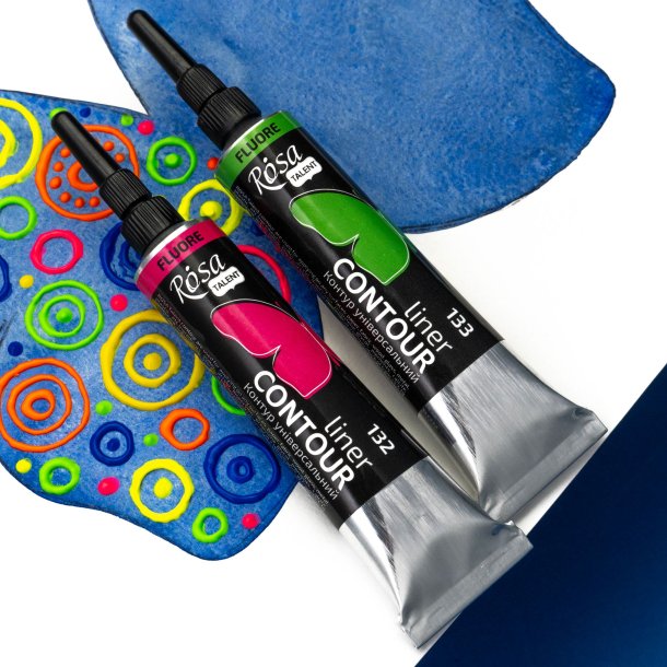 Rosa Akryl Contour Liners, 20ml.