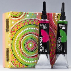  Rosa Akryl Contour Liners, 20ml.