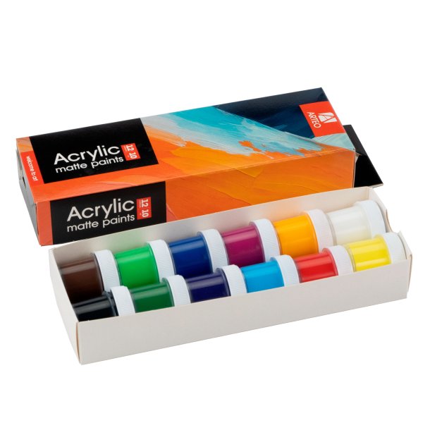 Arteo Mat Akryls�t 12x10ml. - Abstract Art