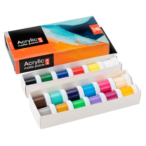 Arteo Mat Akryls�t 18x10ml. - Abstract Art