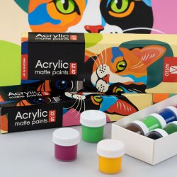 Arteo Mat Akryls�t 12x10ml. - Artistic Cat