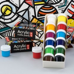 Arteo Mat Akryls�t 12x10ml. - Geometric Shapes