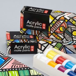 Arteo Mat Akryls�t 12x10ml. - Geometric Shapes