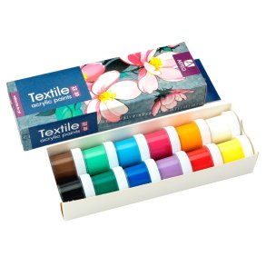 Arteo Tekstil Akryls�t 12x10ml. - Pink Cosmosflowers