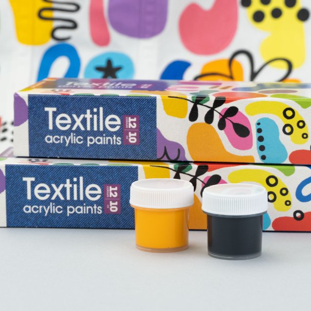 Arteo Tekstil Akryls�t 12x10ml. - Colorful Blops
