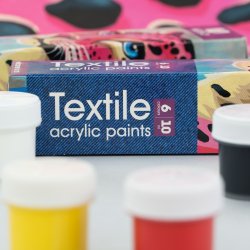 Arteo Tekstil Akryls�t 6x10ml. - Colorful Leopard
