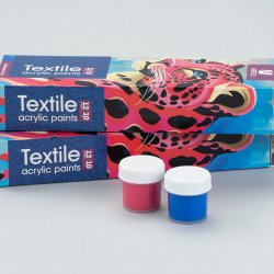 Arteo Tekstil Akryls�t 12x10ml. - Colorful Leopard