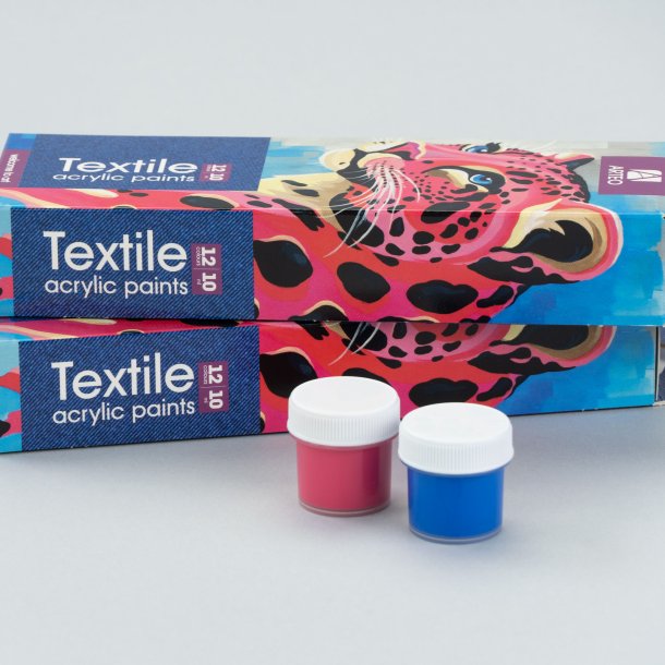Arteo Tekstil Akryls�t 12x10ml. - Colorful Leopard